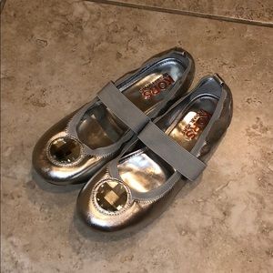 Silver Michael Kors Miss Lisa flats